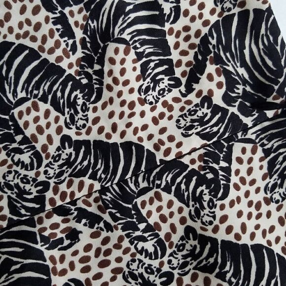 Zara Animal Print Frilly Sleeve Blouse - Picture 5 of 5